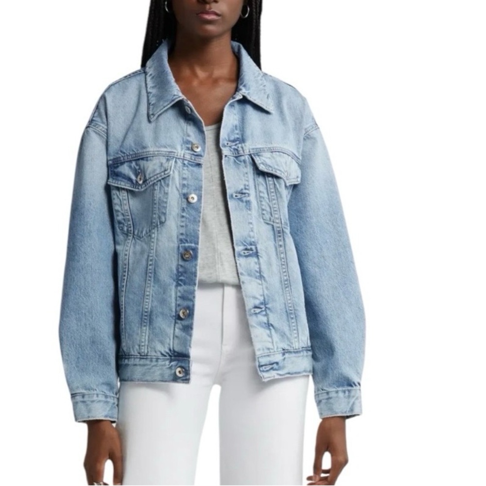 AG Adriano Goldschmied Light Blue Denim Jacket